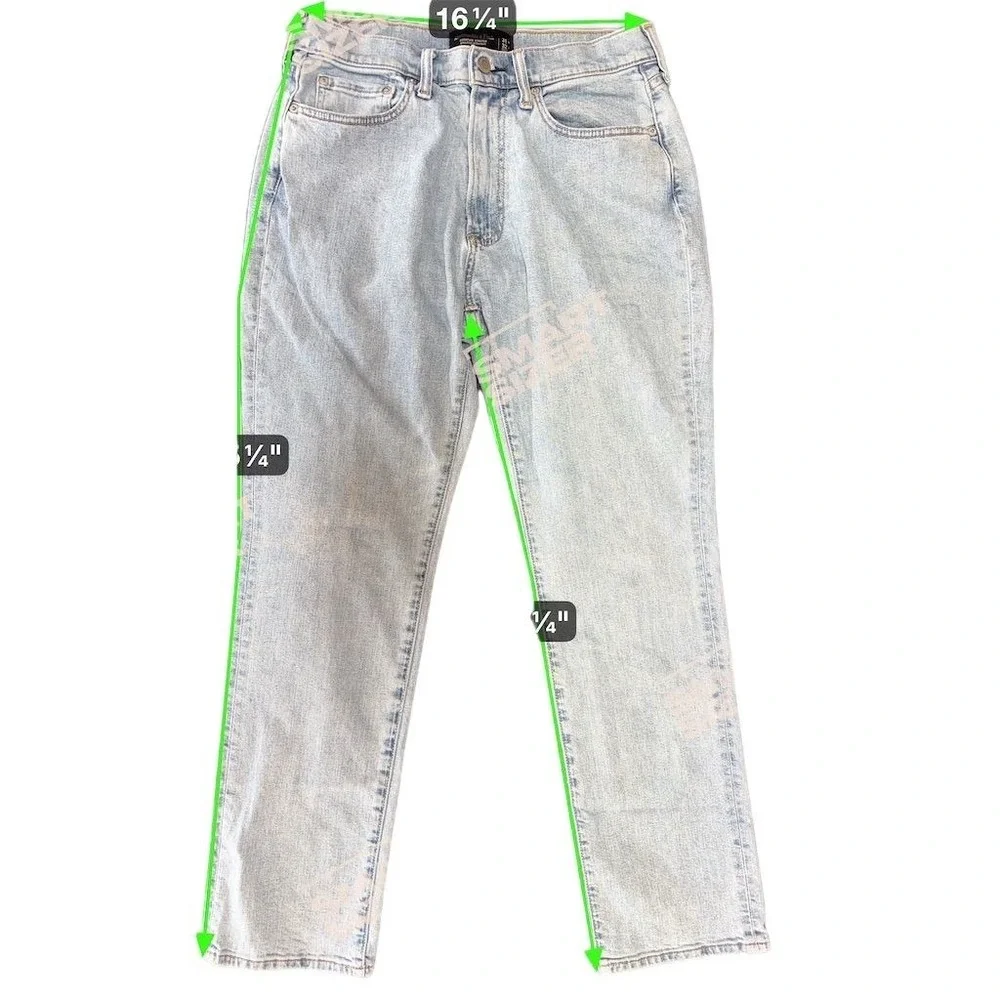 Abercrombie & Fitch Men's‎ Athletic Straight Jeans Blue Size 31x32